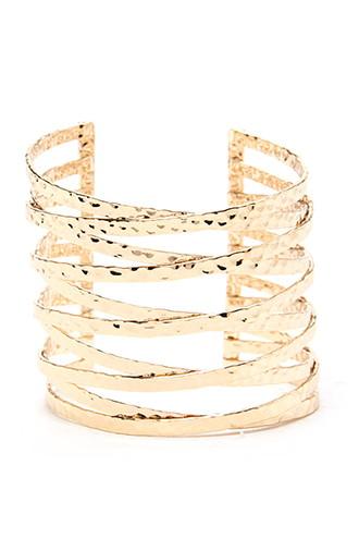 Forever21 Cutout Crisscross Cuff