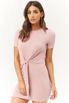 Forever21 French Terry Tie-front Mini Dress