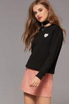 Forever21 Women's  Heart And Soul Sweatshirt