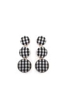 Forever21 Gingham Drop Earrings