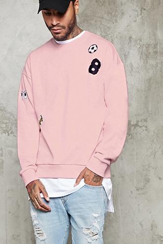 21 Men Men's  Multi-patch Front Sweatshirt