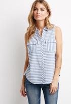 Forever21 Mixed Stripe Flannel Shirt