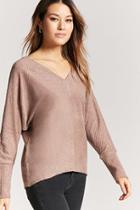 Forever21 Ribbed Dolman-sleeve Top