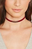 Forever21 Ornate Faux Suede Choker