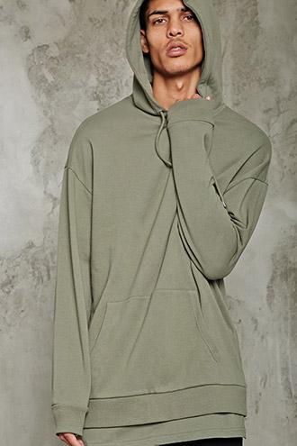 Forever21 Twofer Longline Hoodie