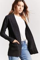 Forever21 Marled Knit Open-front Cardigan