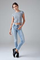 Forever21 Women's  Mid-rise Skinny Jeans (medium Denim)