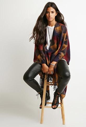 Forever21 Southwestern Pattern Poncho