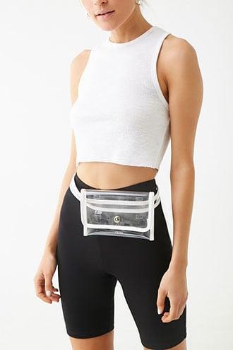Forever21 Transparent Flap-top Belt Bag