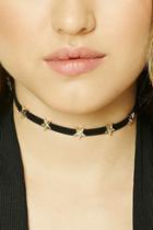 Forever21 Faux Suede Star Choker
