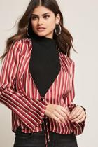 Forever21 Stripe Open-front Top