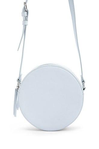 Forever21 Round Faux Leather Crossbody