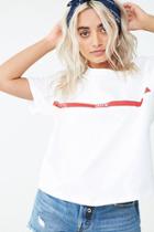 Forever21 Levis Striped-trim Graphic Tee