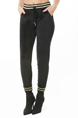 Forever21 Metallic Trim Joggers