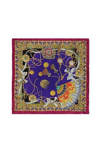 Forever21 Repurposed Damask Satin Scarf
