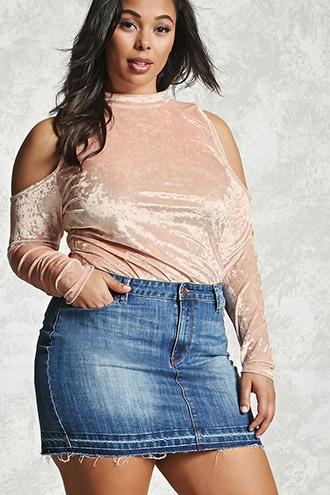 Forever21 Plus Size Crushed Velvet Top
