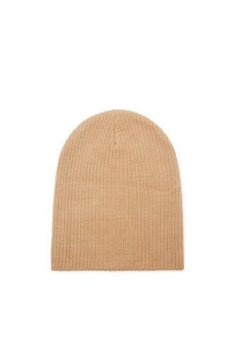 Forever21 Ribbed Fold-over Beanie (camel)