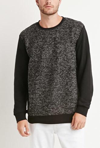 21 Men Boucle Raglan Sweatshirt