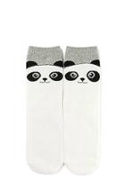 Forever21 Panda Face Crew Socks