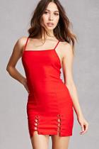 Forever21 Lace-up Hem Bodycon Dress