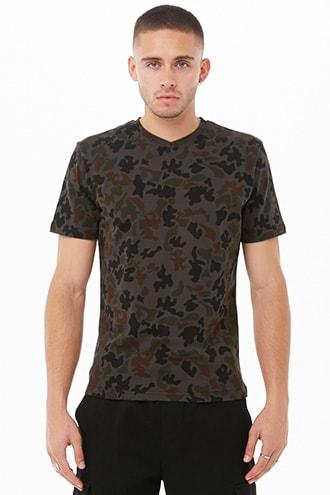 Forever21 Project Red Camo Print Tee