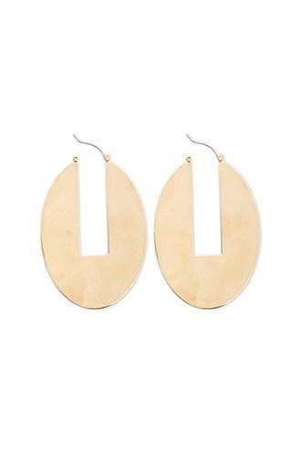 Forever21 Oval Cutout Earrings