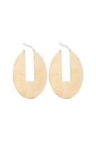 Forever21 Oval Cutout Earrings