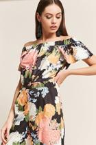 Forever21 Rd & Koko Floral Off-the-shoulder Top