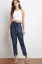 Forever21 Chambray Paper-bag Waist Pants