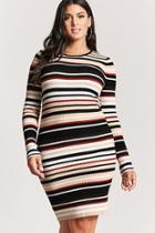 Forever21 Plus Size Striped Sweater Dress