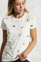 Forever21 Assorted Food Graphic Tee