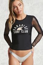 Forever21 Active Surf Club Graphic Top