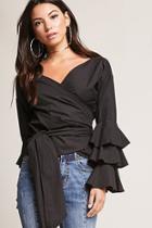 Forever21 Bell-sleeve Wrap Top