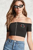 Forever21 Ok Bye Graphic Crop Top