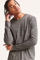 Forever21 Pinstripe Long-sleeve Tee
