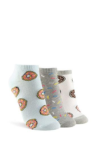 Forever21 Donut Sprinkles Sock - 3 Pack