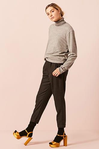Forever21 Dex Pinstripe Ankle Pants