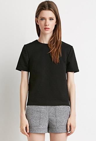 Forever21 Triangle Matelasse Top