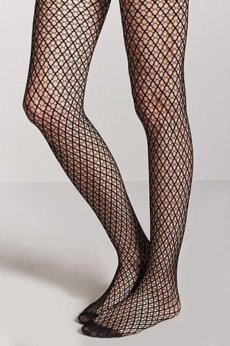 Forever21 Diamond Mesh Fishnet Tights