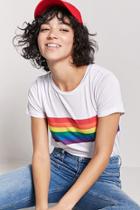 Forever21 Rainbow Graphic Tee