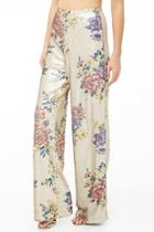 Forever21 Floral Sequin Pants