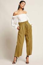 Forever21 High-rise Pleated Pants