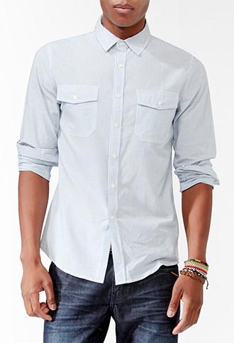 21 Men Vertical Striped Shirt