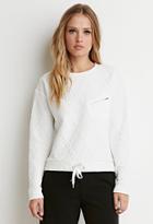 Forever21 Diamond-patterned Matelasse Pullover