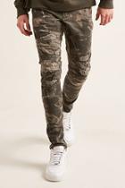 Forever21 Jordan Craig Distressed Camo Jeans