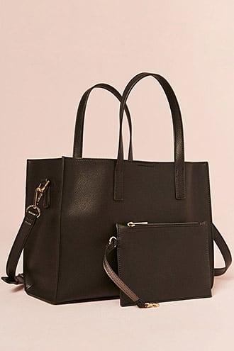 Forever21 Faux Leather Satchel & Coin Purse