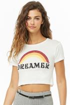 Forever21 Dreamer Graphic Cropped Tee