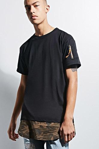 21 Men Men's  Victorious Camo Print Panel Tee