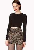 Forever21 Luxe Leopard Mini Skirt
