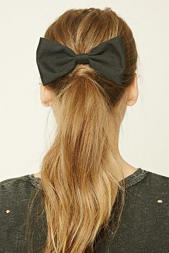 Forever21 Black Large Bow Barrette